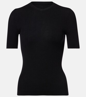 Celina ribbed-knit wool-blend top | Khaite