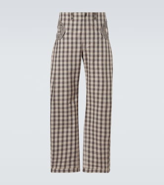 Fitz cotton-blend wide-leg pants | Kiko Kostadinov