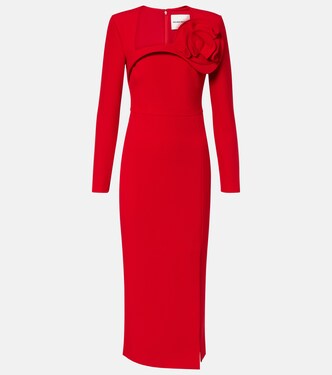 Robe midi en crêpe | Roland Mouret