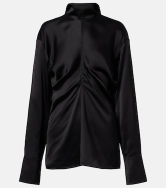 Gathered satin top | Toteme