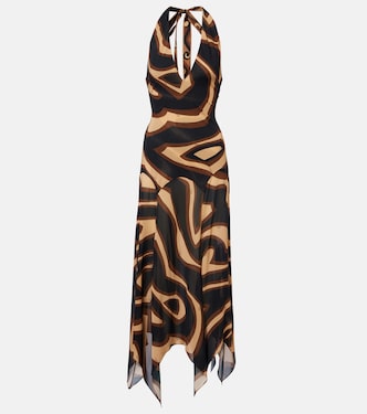 Labirinto muslin jersey midi dress | Pucci