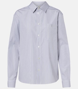 Striped cotton poplin shirt | Saint Laurent