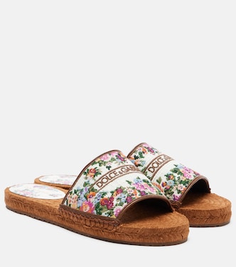 Floral espadrille slides | Dolce&Gabbana