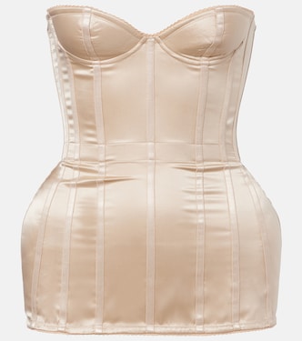 Silk satin corset | Magda Butrym