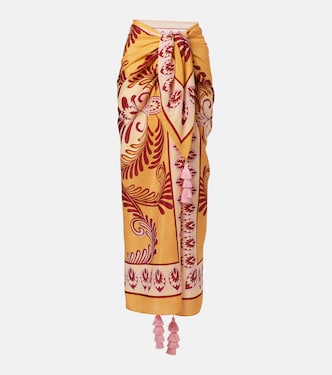 Printed cotton-blend beach cover-up | Farm Rio