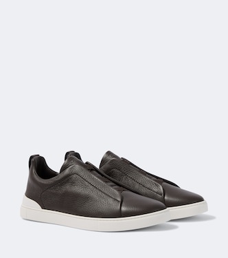 Triple Stitch leather sneakers | Zegna