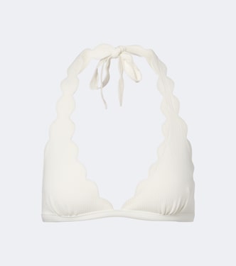 Spring scalloped bikini top | Marysia