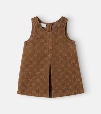 Baby GG cotton corduroy dress  | Gucci Kids