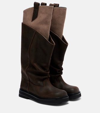 Robin Passeggiata leather combat boots | The Attico