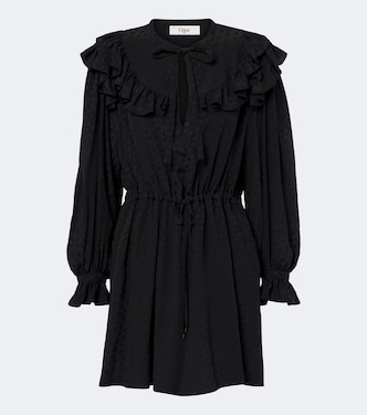 Ruffled jacquard silk minidress | Chloé