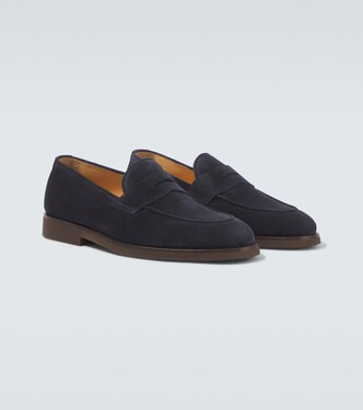 Suede penny loafers | Brunello Cucinelli