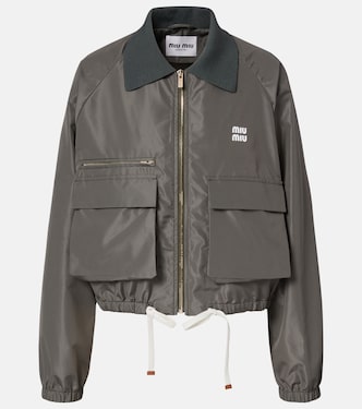 Veste blouson à logo | Miu Miu