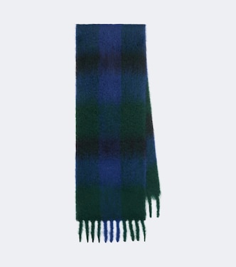 Creana checked mohair and wool scarf | The Row