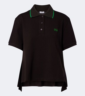 Double L cotton piqué polo shirt | Loewe