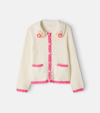 Josia cotton crochet cardigan | Louise Misha
