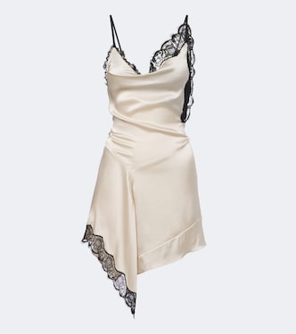 Anazia lace-trimmed silk-blend minidress | Isabel Marant