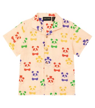 Printed linen and cotton shirt | Mini Rodini