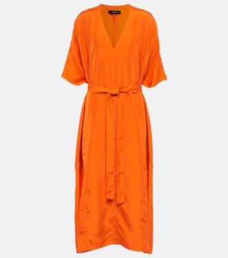 Darya silk habotai midi dress | Joseph