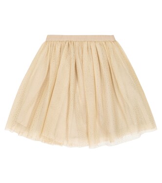 Glitter-embellished tulle skirt | Bonpoint