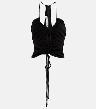 Top con ruches e scollo all’americana | Christopher Esber