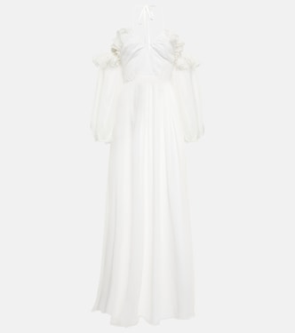 Off-the-shoulder silk gown | Giambattista Valli