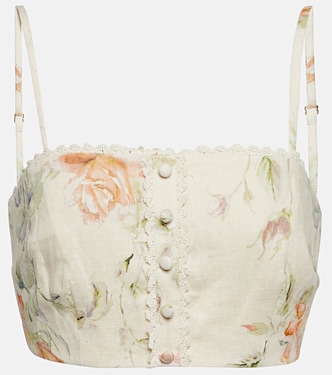 Emmalou linen bra top | LoveShackFancy