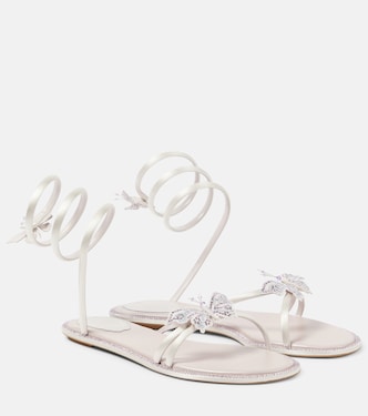 Cleo embellished satin sandals | Rene Caovilla