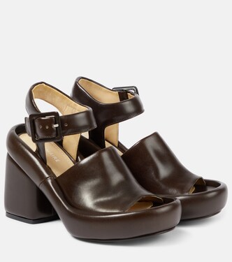 Sandali in pelle con plateau | Lemaire