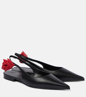 Slingback-Ballerinas aus Leder | Magda Butrym