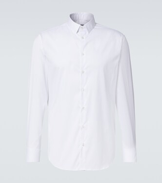Cotton-blend poplin shirt | Giorgio Armani
