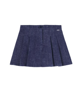 Pleated denim skirt | Il Gufo