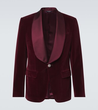 Cotton-blend velvet tuxedo jacket | Dolce&Gabbana