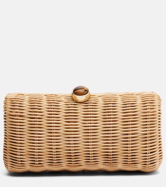 Clutch Poppy aus Weidengeflecht | Judith Leiber Couture