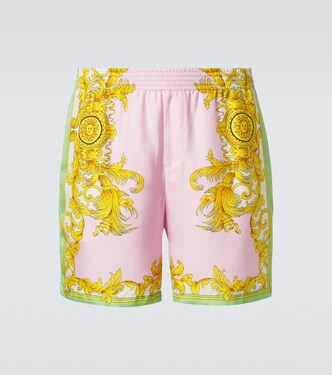 Printed silk shorts | Versace