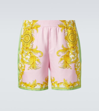 Printed silk shorts | Versace