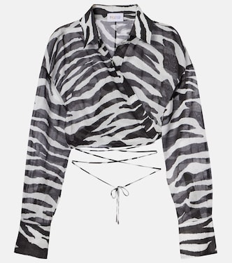 Wickeltop aus Musselin | The Attico