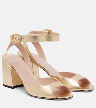 Fawcette metallic leather sandals  | Valentino Garavani