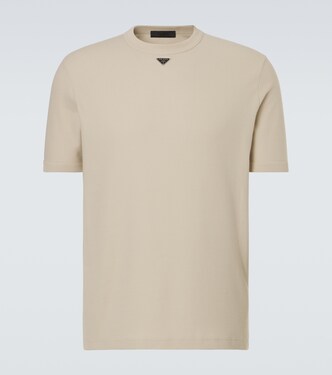 Logo cotton T-shirt | Prada