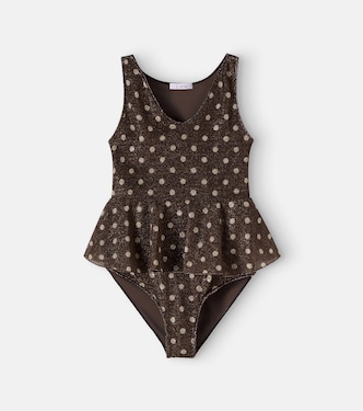 Osemini Lumière polka-dot ruffled swimsuit | Oséree Kids