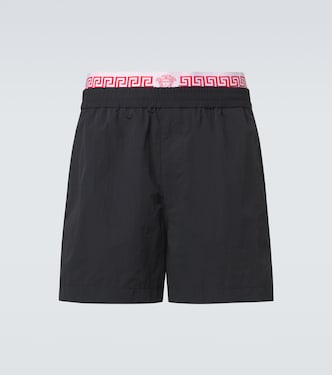 Layered waistband shorts  | Versace