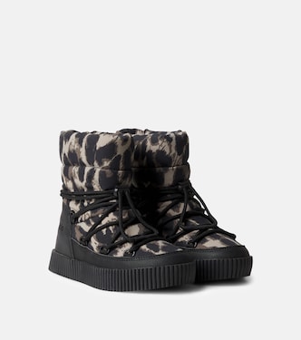 Demi leopard-print snow boots  | Molo