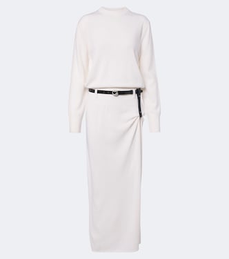 Belted wool and cashmere sweater dress | Coperni