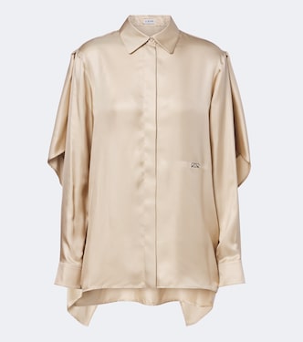 Caped silk twill shirt | Loewe