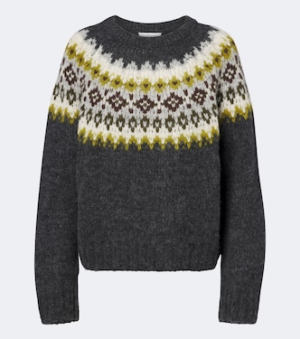 Fair Isle alpaca and wool-blend sweater | Velvet