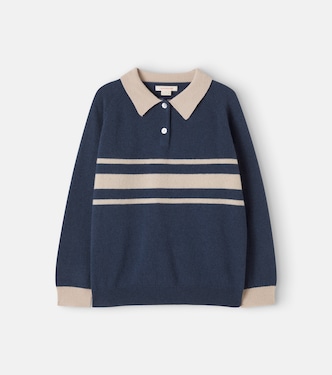 Basi striped wool polo sweater | Konges Sløjd