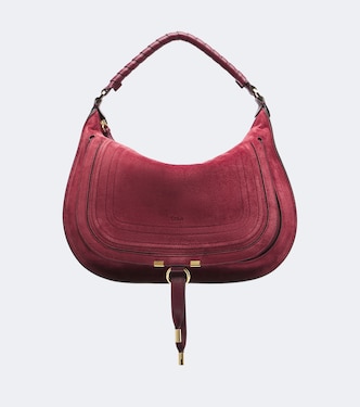 Marcie Large suede shoulder bag  | Chloé