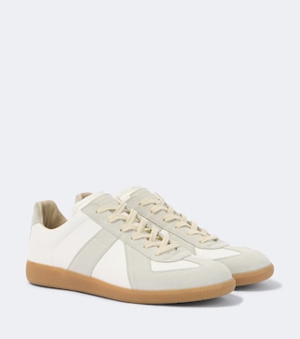 Replica leather and suede sneakers | Maison Margiela