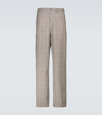 Checked wide-leg pants | Undercover