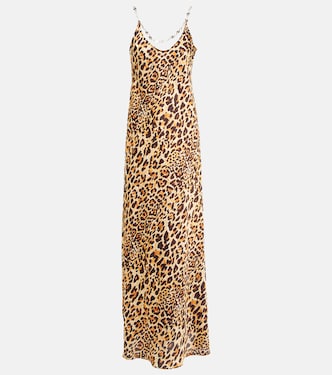 Embellished leopard-print maxi dress | Rabanne