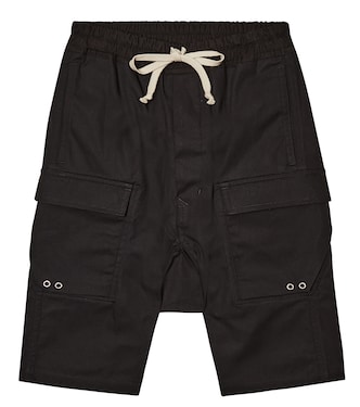 Pods cotton-blend cargo Bermuda shorts | Rick Owens Kids